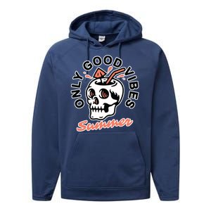 Only Good Vibes Summer Performance Fleece Hoodie