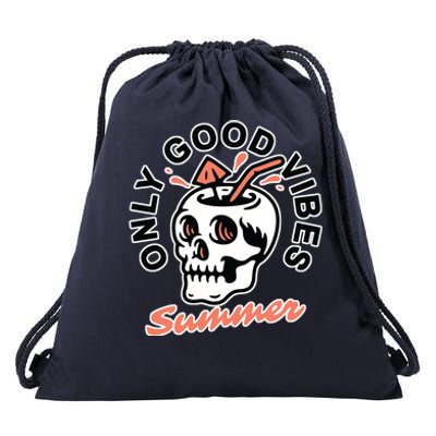 Only Good Vibes Summer Drawstring Bag