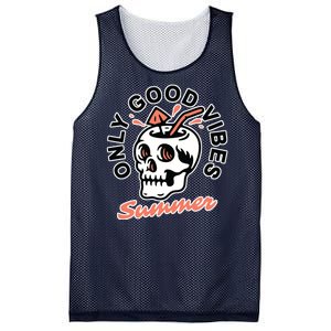 Only Good Vibes Summer Mesh Reversible Basketball Jersey Tank