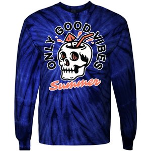 Only Good Vibes Summer Tie-Dye Long Sleeve Shirt