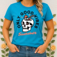 Only Good Vibes Summer Womens T-Shirt