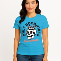 Only Good Vibes Summer Womens T-Shirt