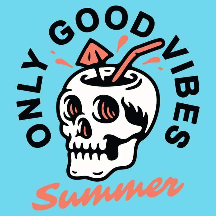 Only Good Vibes Summer Womens T-Shirt