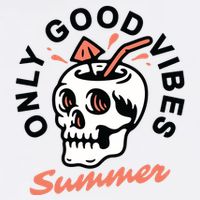 Only Good Vibes Summer Garment-Dyed Sweatshirt