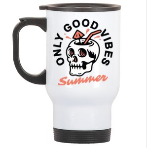 Only Good Vibes Summer Stainless Steel Travel Mug