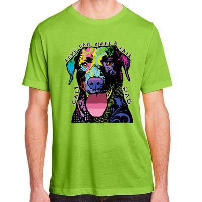 Only Love Can Make A Tail Wag Dog Adult ChromaSoft Performance T-Shirt