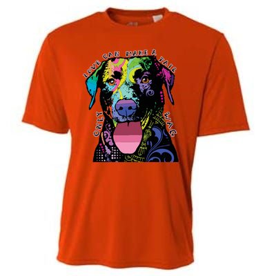 Only Love Can Make A Tail Wag Dog Cooling Performance Crew T-Shirt