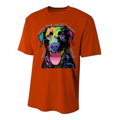 Only Love Can Make A Tail Wag Dog Performance Sprint T-Shirt