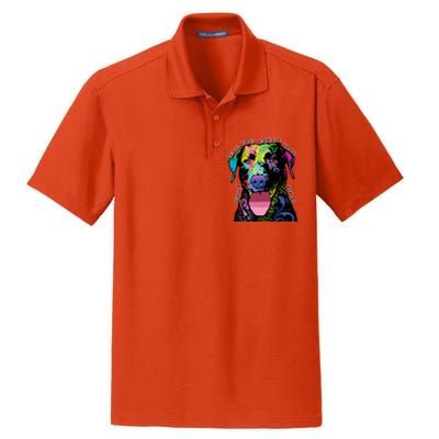 Only Love Can Make A Tail Wag Dog Dry Zone Grid Polo