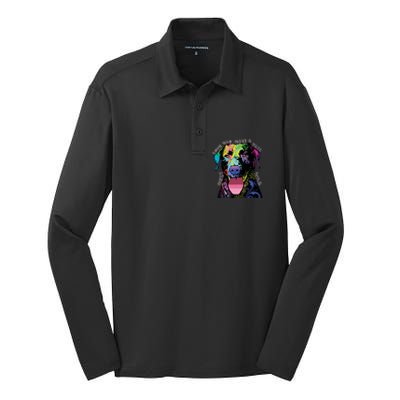 Only Love Can Make A Tail Wag Dog Silk Touch Performance Long Sleeve Polo