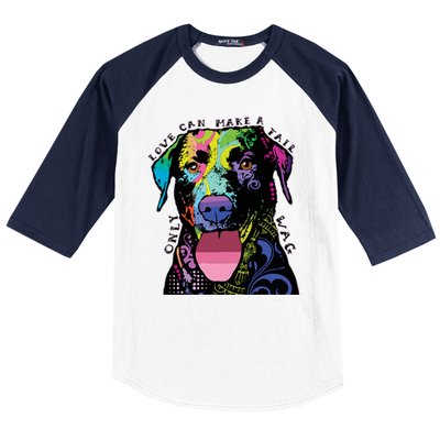 Only Love Can Make A Tail Wag Dog Baseball Sleeve Shirt