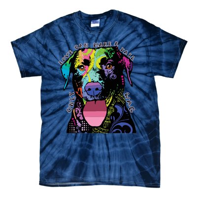 Only Love Can Make A Tail Wag Dog Tie-Dye T-Shirt