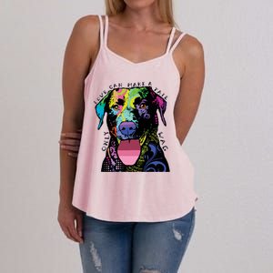 Only Love Can Make A Tail Wag Dog Women's Strappy Tank