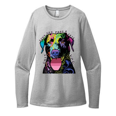 Only Love Can Make A Tail Wag Dog Womens CVC Long Sleeve Shirt