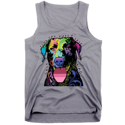 Only Love Can Make A Tail Wag Dog Tank Top