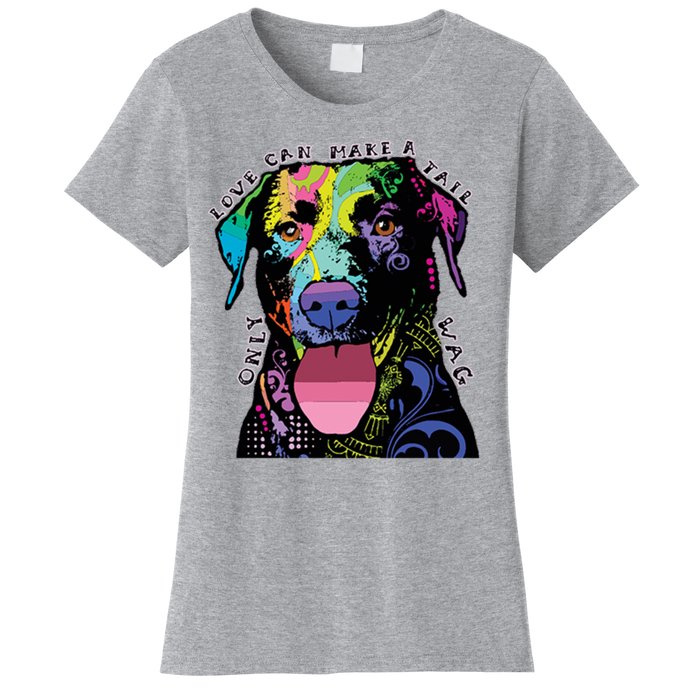 Only Love Can Make A Tail Wag Dog Women's T-Shirt