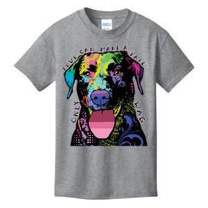 Only Love Can Make A Tail Wag Dog Kids T-Shirt