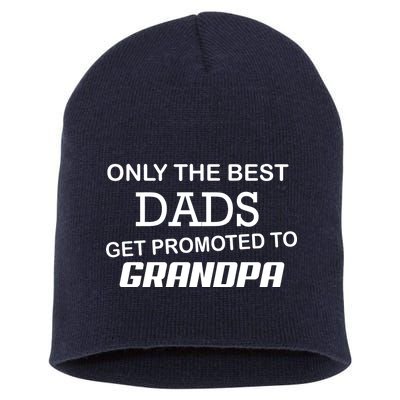 Only The Best Dads Could Get Promoted To Grandpas Short Acrylic Beanie