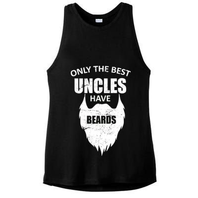 Only The Best Uncles Have Beards Ladies PosiCharge Tri-Blend Wicking Tank