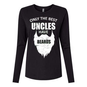 Only The Best Uncles Have Beards Womens Cotton Relaxed Long Sleeve T-Shirt