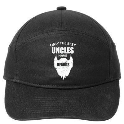 Only The Best Uncles Have Beards 7-Panel Snapback Hat