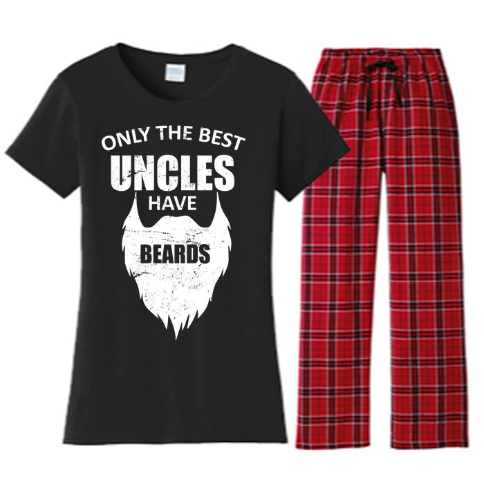 Only The Best Uncles Have Beards Women's Flannel Pajama Set