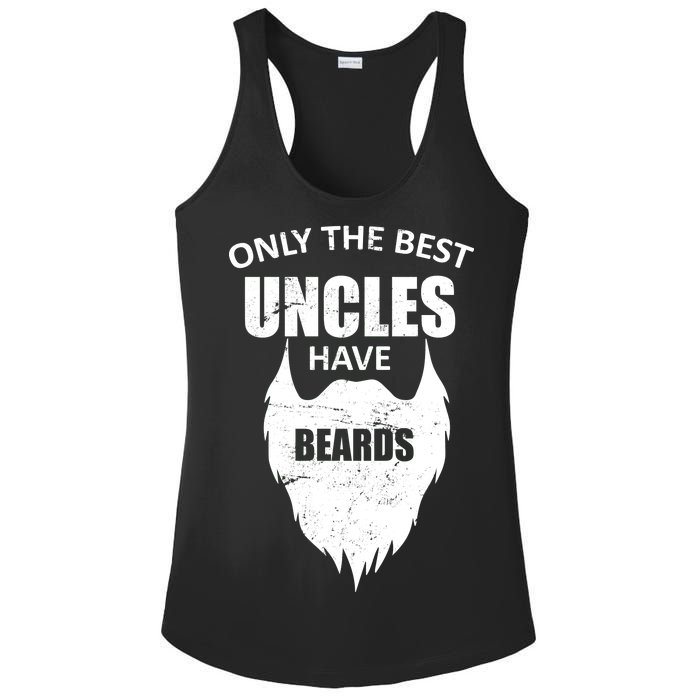 Only The Best Uncles Have Beards Ladies PosiCharge Competitor Racerback Tank