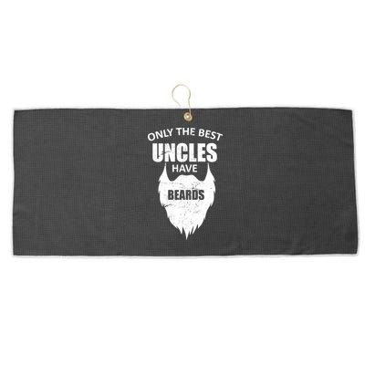 Only The Best Uncles Have Beards Large Microfiber Waffle Golf Towel