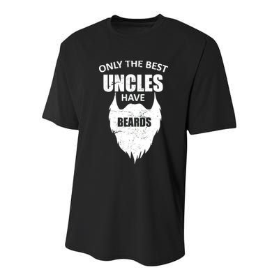Only The Best Uncles Have Beards Youth Performance Sprint T-Shirt