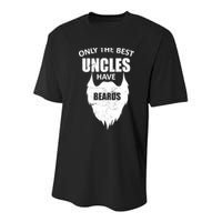 Only The Best Uncles Have Beards Youth Performance Sprint T-Shirt