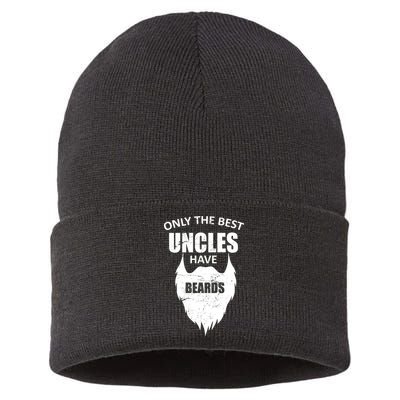 Only The Best Uncles Have Beards Sustainable Knit Beanie