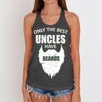 Only The Best Uncles Have Beards Women's Knotted Racerback Tank