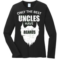 Only The Best Uncles Have Beards Ladies Long Sleeve Shirt