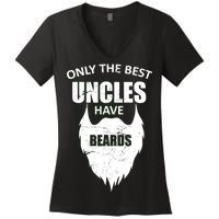 Only The Best Uncles Have Beards Women's V-Neck T-Shirt