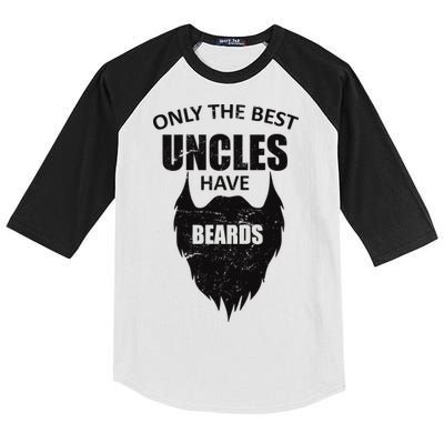 Only The Best Uncles Have Beards Kids Colorblock Raglan Jersey