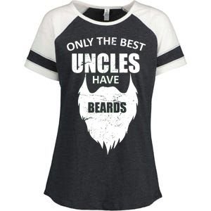 Only The Best Uncles Have Beards Enza Ladies Jersey Colorblock Tee