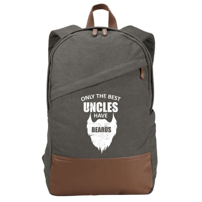 Only The Best Uncles Have Beards Cotton Canvas Backpack