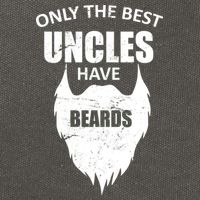 Only The Best Uncles Have Beards Cotton Canvas Backpack