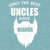 Only The Best Uncles Have Beards Sueded Cloud Jersey T-Shirt