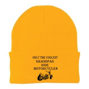 Only The Coolest Grandpas Ride Motorcycles Bike Knit Cap Winter Beanie