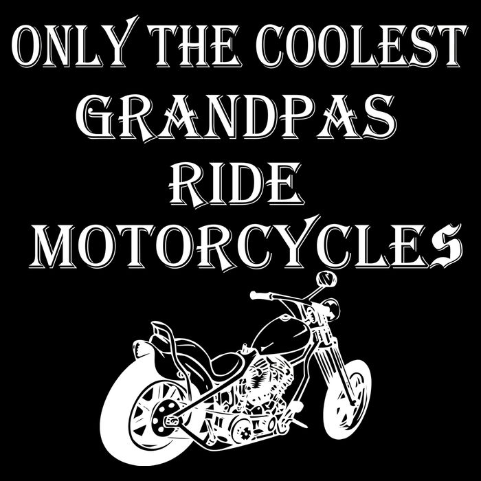 Only The Coolest Grandpas Ride Motorcycles Bike Bucket Hat