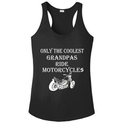 Only The Coolest Grandpas Ride Motorcycles Bike Ladies PosiCharge Competitor Racerback Tank