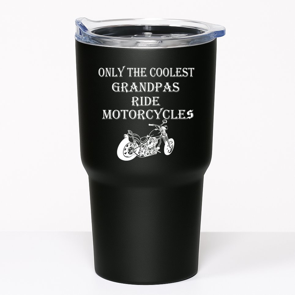 Only The Coolest Grandpas Ride Motorcycles Bike Tumbler