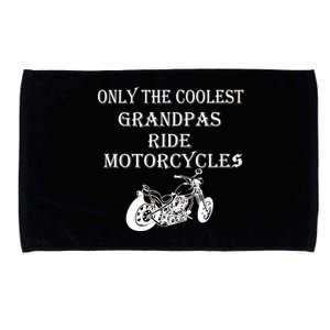 Only The Coolest Grandpas Ride Motorcycles Bike Microfiber Hand Towel