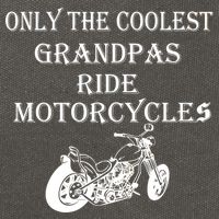 Only The Coolest Grandpas Ride Motorcycles Bike Cotton Canvas Backpack