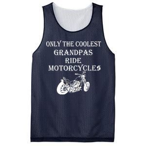 Only The Coolest Grandpas Ride Motorcycles Bike Mesh Reversible Basketball Jersey Tank