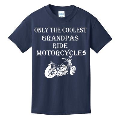 Only The Coolest Grandpas Ride Motorcycles Bike Kids T-Shirt