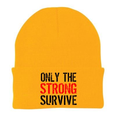 Only The Strong Survive Knit Cap Winter Beanie