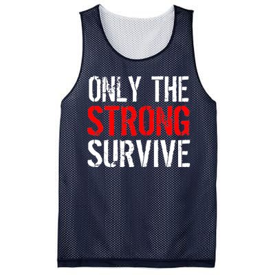 Only The Strong Survive Mesh Reversible Basketball Jersey Tank