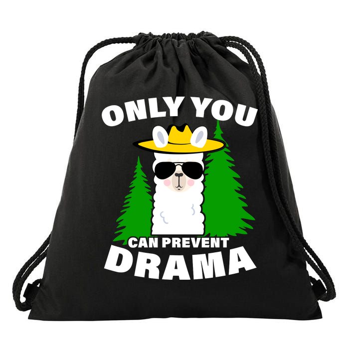 Only You Can Prevent Drama Drawstring Bag